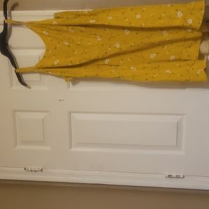 Old navy yellow flower sundress XL